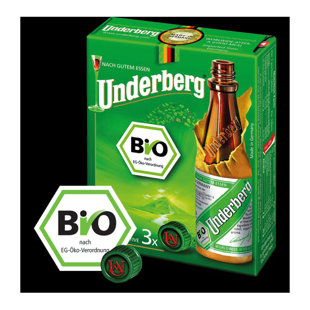 Underberg Bio, pakke med 3x2 cl. kologisk