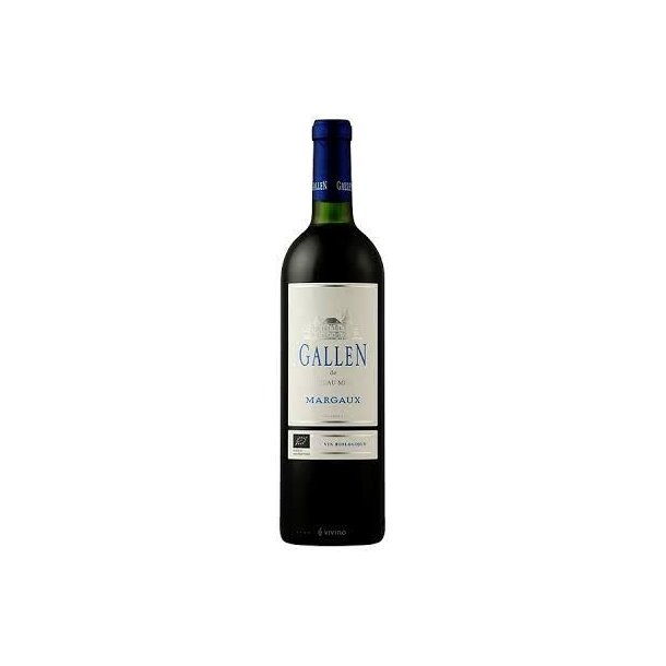 Gallen de Chateau Meyre 2016 Margaux AOC. Bordeaux, kologisk