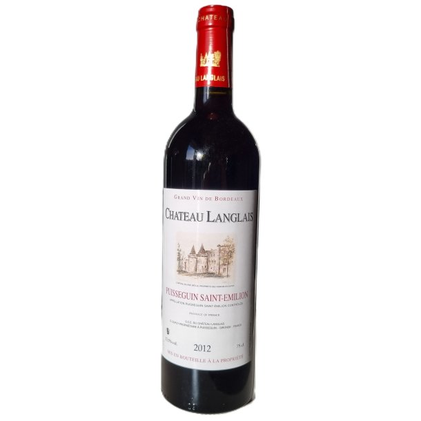 Chateau Langlais Puisseguin Saint-milion AOC 2012. Bordeaux, kologisk