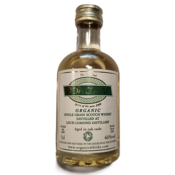 Da Mhile organic single grain Whisky 5 cl., kologisk