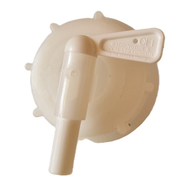 Kapselhane 61mm hvid med 10mm udl�b