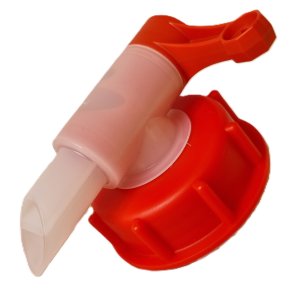 Kapselhane 61mm r�d med 19mm udl�b