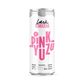 Lsk Kombucha Pink Yuzu 25 cl. dse, kologisk,(24 stk/colli) B.F. /