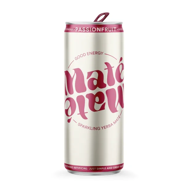 ** NYHED ** Mat� Mat� Passionfruit 25 cl. d�se, �kologisk,(12 stk/colli) B.F. /  Pris inkl. Pant