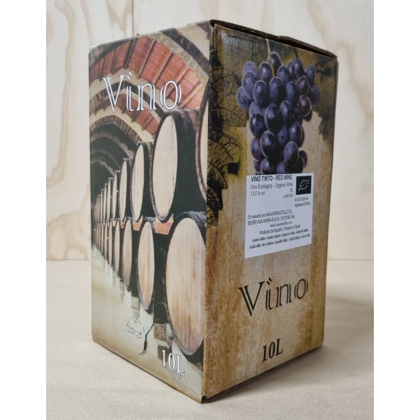 Vino Tinto Tempranillo 2024 Rdvin BiB 10 L. (Bag-In-Box) kologisk ( colli 75 stk./palle )