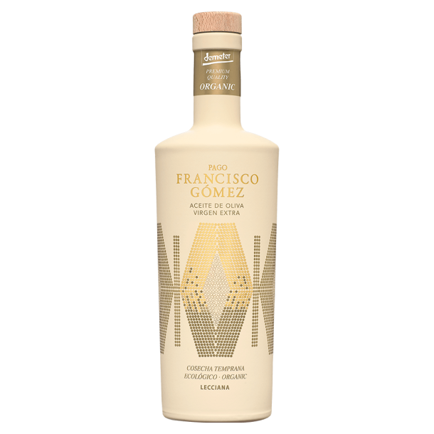 Pago Francisco Gomez, Ekstra Jomfru Olivenolie, Lecciana kologisk, Biodynamisk, Demeter, B.F.12/26