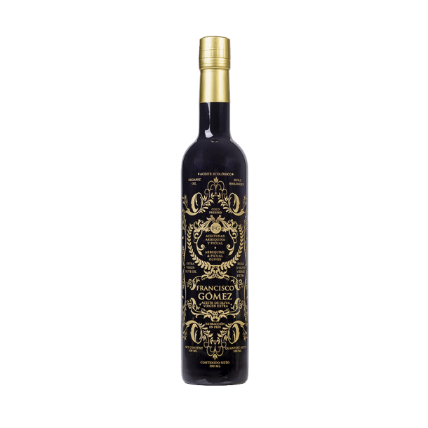 Serrata BLACK extra jomfru olivenolie, Arbequina-Picual 500ml.(12 stk/colli)kologisk, Bio. B.F 2/26